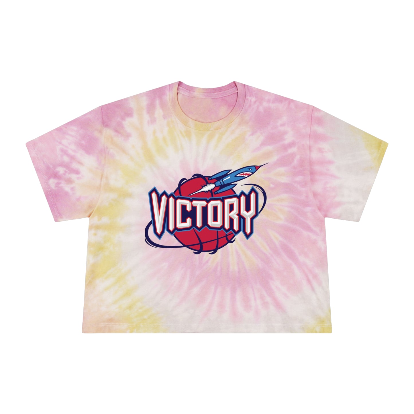 DFV (Rockets) - Women's Tie-Dye Crop Tee